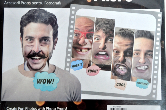 Пропсове за забавни снимки Мъжка уста мъже, 5 бр комплект /mb/