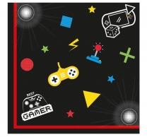 Парти салфетки Плейстейшън, джойстик, игра, 20 бр в пакет /Gd/