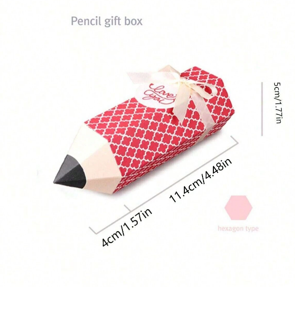 Подаръчна кутия за ученик Молив, 15х5,5см, 5 бр. в опаковка /Ch/