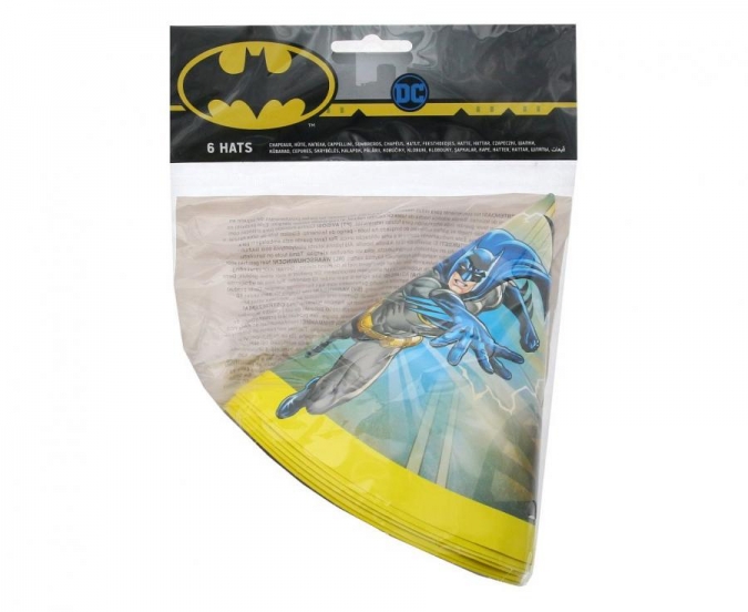 Парти шапка Батман, 6 бр. в опаковка /Gd/