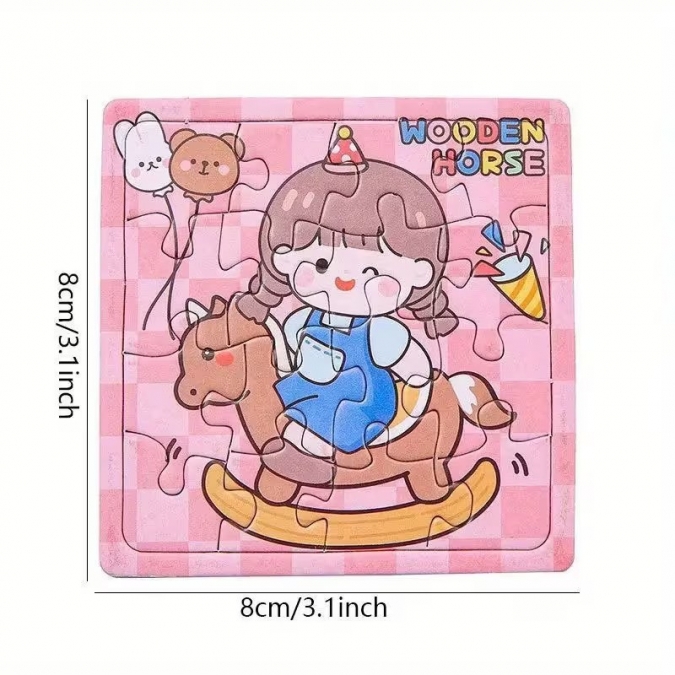 Мини образователен пъзел с различни картинки /Tm/