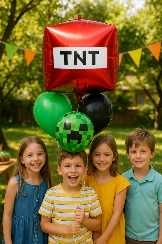 Фолиев 4D балон Майнкрафт TNT /Pe/