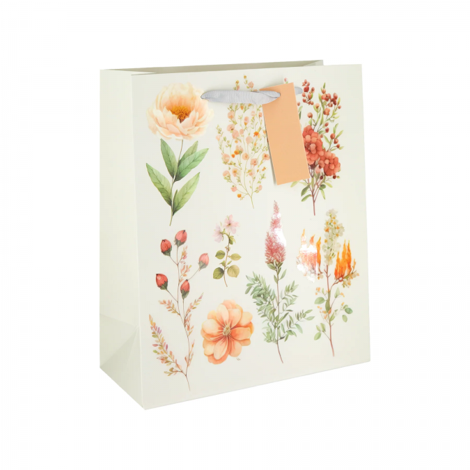 Луксозни подаръчни торбички, Горски цветя, 42х32см /Pp/