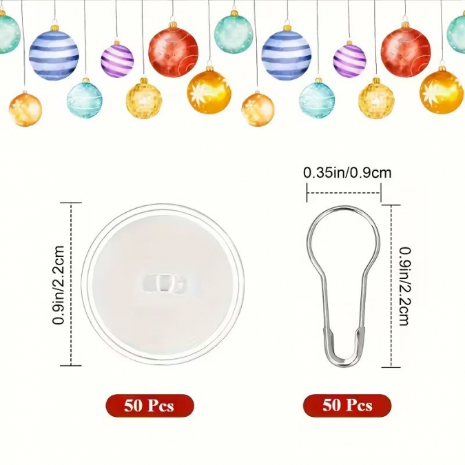 Самозалепващи се прозрачни кукички, 10 броя /Tm/