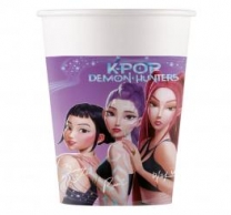 Хартиена парти чашка Кей Поп/K Pop Hunters, 200мл., 8бр., лиценз /Gd/