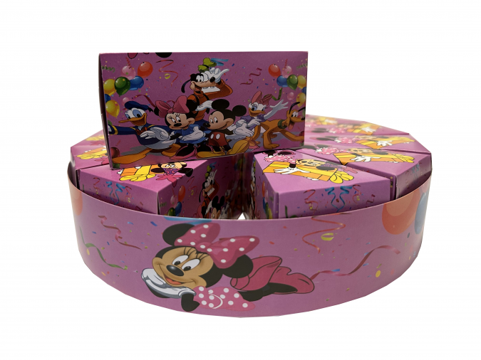 Комплект 13 парчета /заготовки за хартиена торта Мини Маус, с вкл. ринг за декорация /Mr/