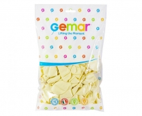 Балон цвят слонова кост / Ivory, диаметър 26 см, 100 бр. в пакет, Gemar G90 #059