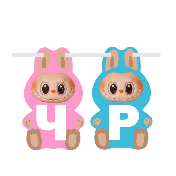 Персонализиран банер Лабубу