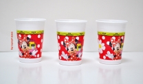 Пластмасова парти чашка Мини Маус 200 мл, лицензирана Дисни 8бр пакет
