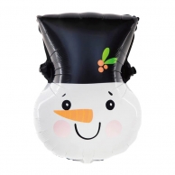 Фолиев балон Снежен Човек, Коледа 61см /Pp/