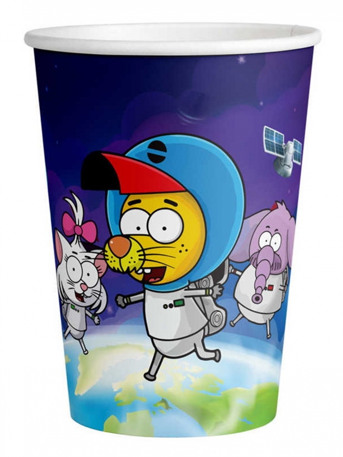 Хартиена парти чашка Крал Шакир / Kral Sakir 250 мл, пакет 8бр. лицензирана