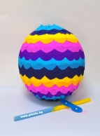 Пинята шарена диаметър 40 см