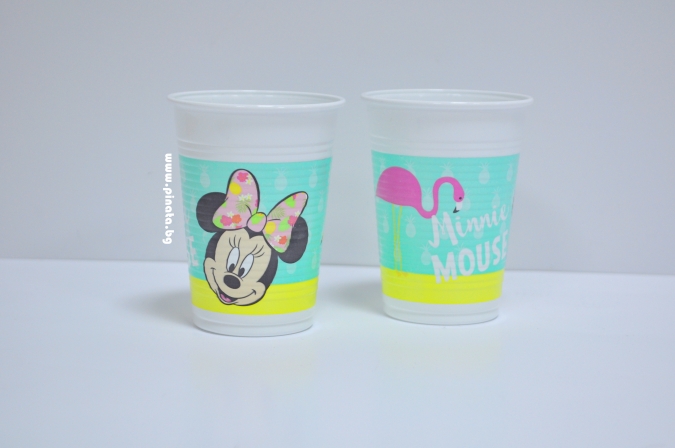 Пластмасова парти чашка Мини Маус Фламинго 200 мл, 8 бр. в опаковка