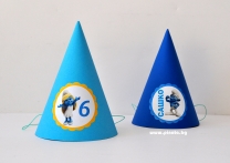 Персонализирана парти шапка Смърфовете, 3 бр. в пакет