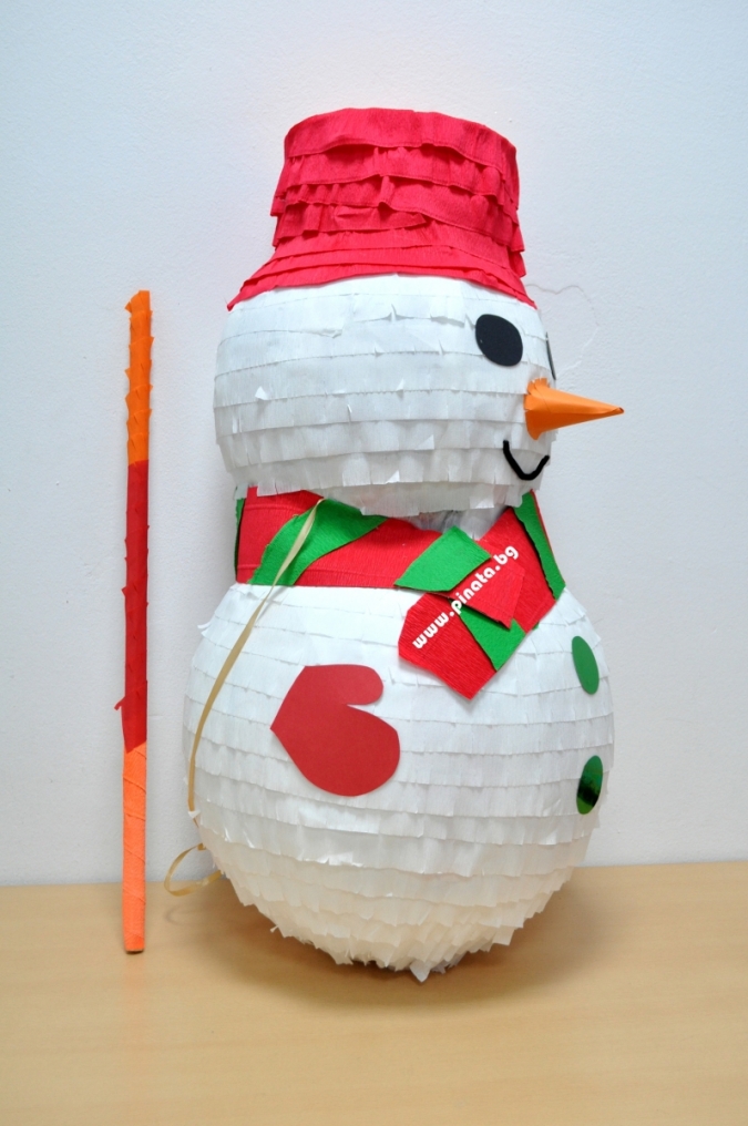 Пинята Снежен Човек Коледа  / Pinata Snowman