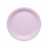 Хартиена чинийка, 23см, 10 бр. в опаковка, цвят лилав