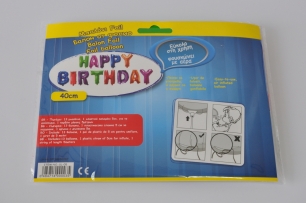 Фолиев надпис Happy Birthday различни цветове /Gx/