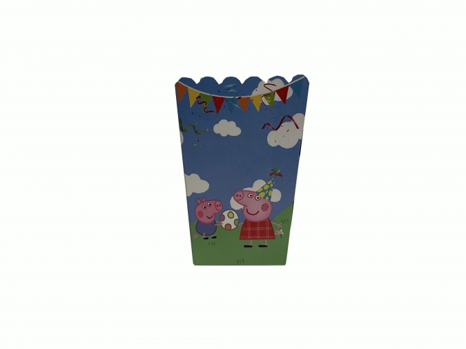 Кутийки за пуканки или сладки Пепа Пиг - 5 бр. в пакет /Mr/