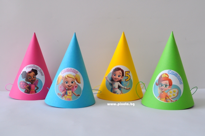 Персонализирана парти шапка Кафенето на Масленка, 3 бр. в пакет