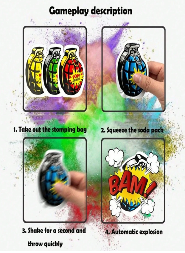 Експлоадиращи пакетчета/фалшиви бомбички/, различни визии /Ch/