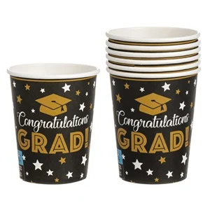 Хартиена парти чашка Дипломиране/Grad, 240мл., 6бр. /Mb/