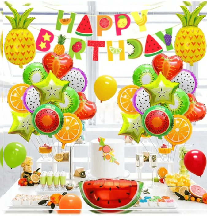Комплект 10 бр. фолиеви балони различни Плодове /Ch/