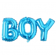 Фолиев балон букви Бебе момче / Boy, 70х27см, цвят син /Gx/