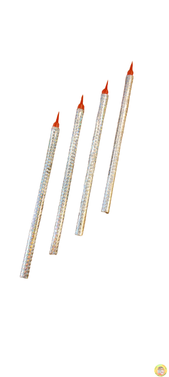 Фонтан за торта  4бр, 28 см, сребърен бездимен /Gx/