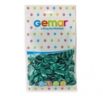Балон зелен металик, диаметър 13см,100бр. в пакет, Gemar AM50 055 /Uk/
