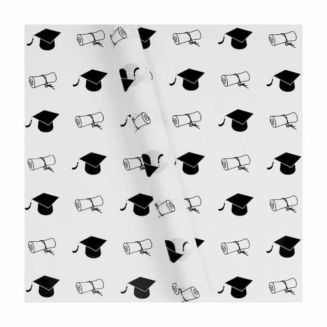 Опаковъчна хартия Дипломиране, цвят бял, 56 х 54,5см. /Km/