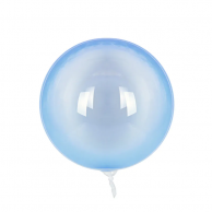 Балон Сфера прозрачен в синьо, Бабъл, диаметър 46 см