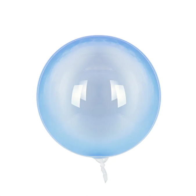 Балон Сфера прозрачен в синьо, Бабъл, диаметър 46 см