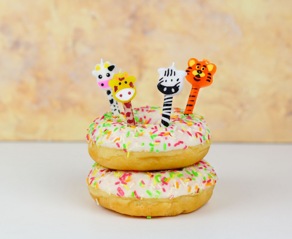 Свещички за рожден ден Сафари, джунгла, животни, 4 броя /Gd/