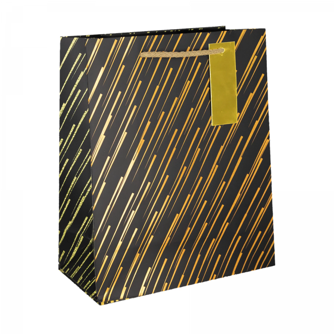 Луксозни подаръчни торбички със златни декорации 23х18см /Pp/