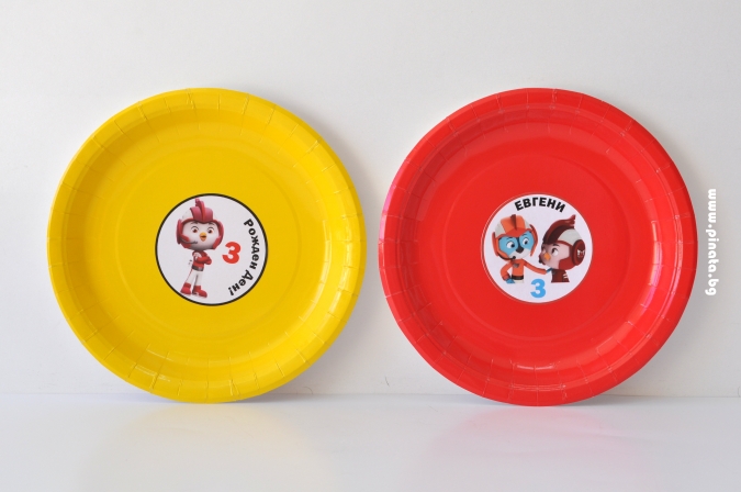 Персонализирана хартиена парти чинийка Топ Кадети, 6бр. пакет