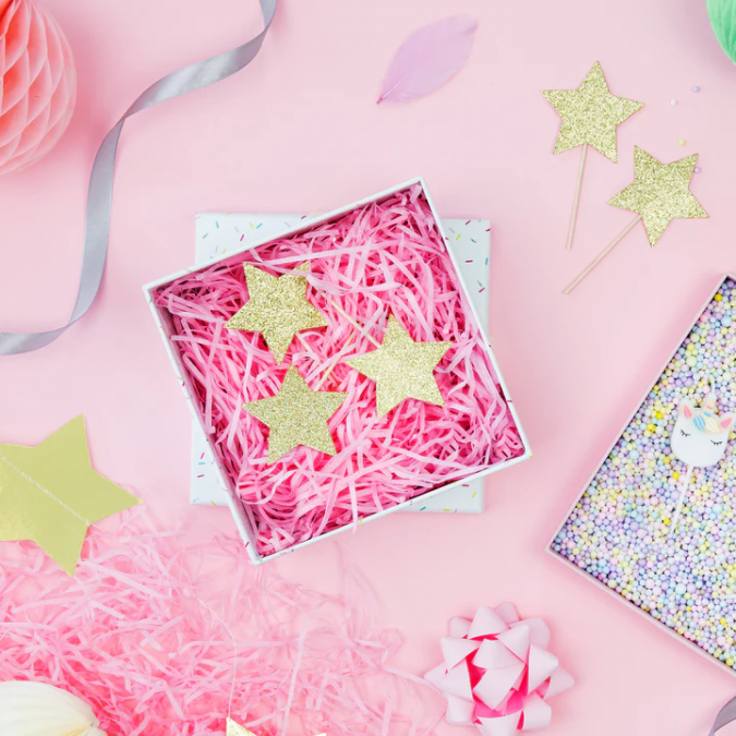 Хартиени лентички за пълнеж и декорация, 50гр, цвят син /Sa/