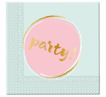 Парти салфетки Парти / Elegant Party 33х33 см, 20бр. в пакет /Gd/