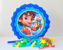 Пинята Ай Ай Сантяго, две лица 40х40 см