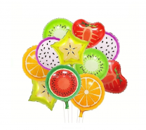Комплект 10 бр. фолиеви балони различни Плодове /Ch/