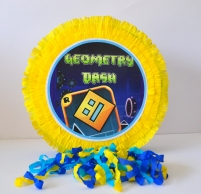 Пинята Геометри Даш / Geometry Dash, две лица 40х40 см