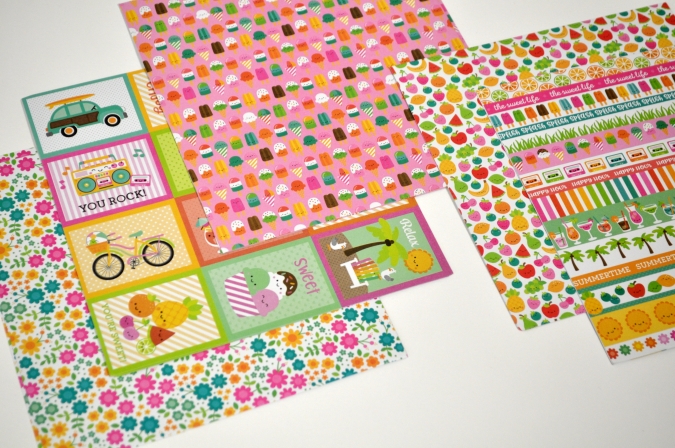 Дизайнерска крафт хартия, 24 листа в пакет, 15х15 см /Sa/