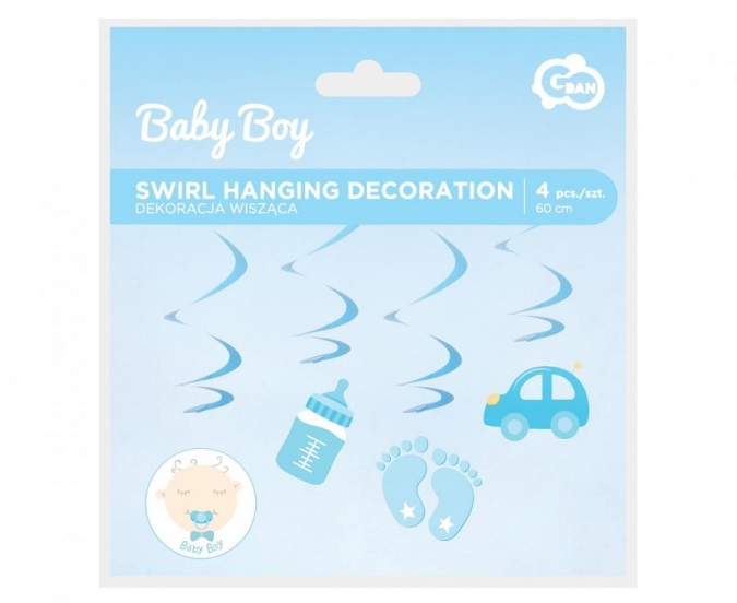 Висяща декорация за Бебе момче, 4бр., 60см /Gd/