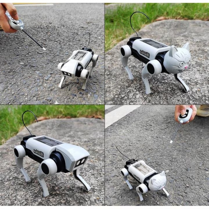 Механична играчка робот Куче/Котка с дистанционно, образователна играчка /Li/