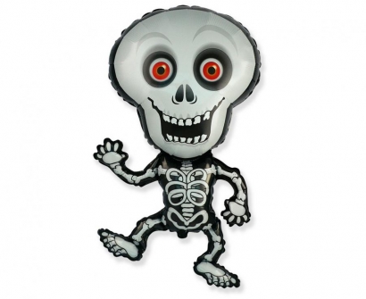 Фолиев балон Скелет, Хелоуин, 72 см /Gd/