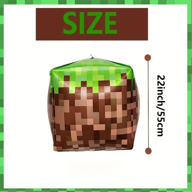 Фолиев 4D балон Майнкрафт /Ch/