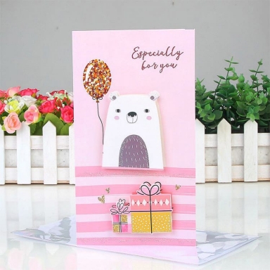 3D картичка Especially for you, Мече 22,5x12см, с включен плик /Pe/