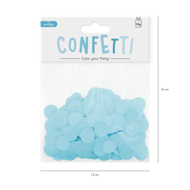 Конфети за балони цвят син, 15 гр. опаковка /Pp/