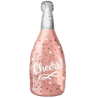 Фолиев балон бутилка Шампанско Cheers!, 49 см. х 98 см  /Pp/