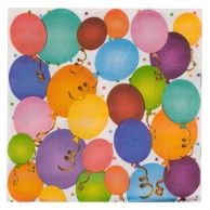 Парти салфетки различни балони, 20 бр в пакет /mb/