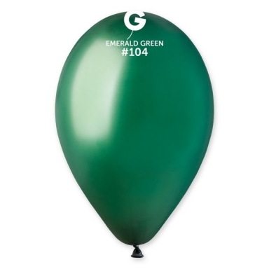 Балон Смарагдово зелен, диаметър 26 см, 10 бр. в пакет Gemar G90 #104 /Uk/